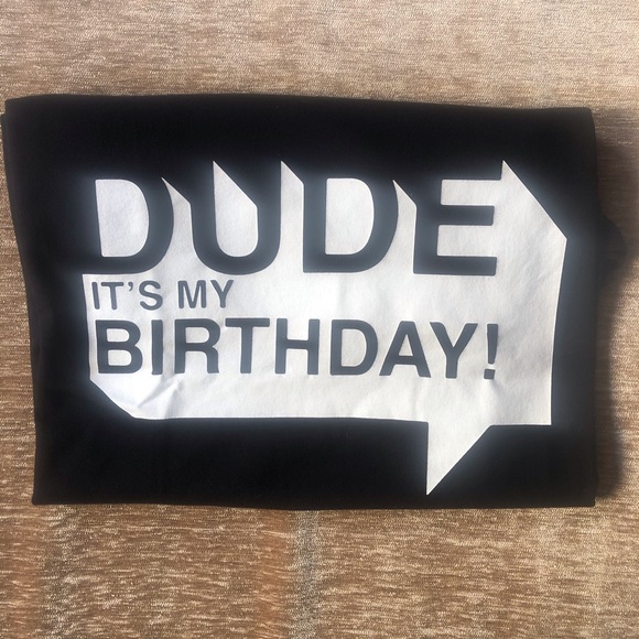 3/$15🎉🎈Kid’s Black ‘DUDE, It’s My Birthday’ S/S Tee🎂 - Picture 6 of 6